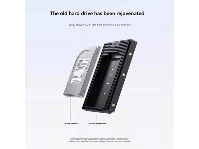 2.5inch to 3.5inch Hard Drive Enclosure Hard Drive 6Gbps SATA 3.0 Adapter for 2.5-Inch HDD/SSD Hard Drive