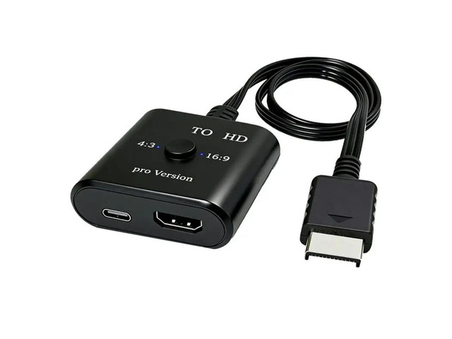 1080P For HDTV For PC DVD Compatible PS2 To -Audio Video Converter Adapter Supports PS 1/2 Display Modes
