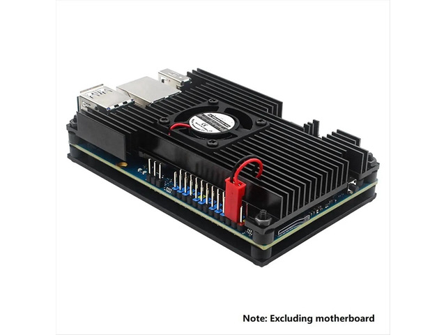 For 5 / 5B Aluminum Alloy Case Active & Passive Metal Cooling Enclouse with Fan Heat Sinks Protection
