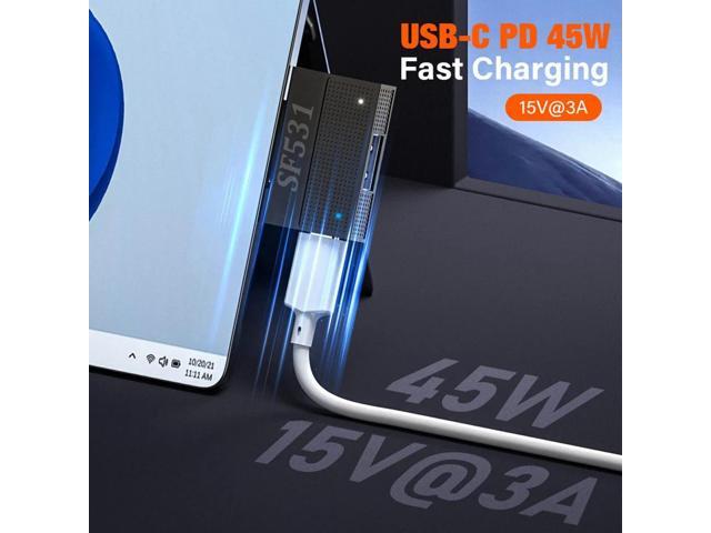 45W PD Magnetic Fast Charging Adapter Converter for Pro X 8 7 6 5 4 3 Go Book USB Charger HUB SF532