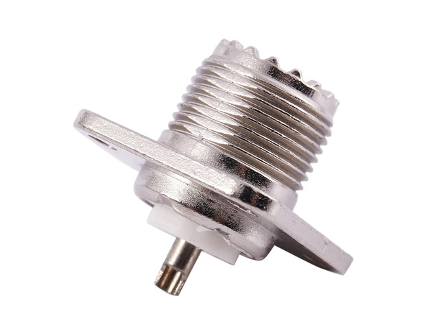 10X UHF Female SO239 Panel Chassis Mount Flange Deck Mount Solder Cup RF Connector