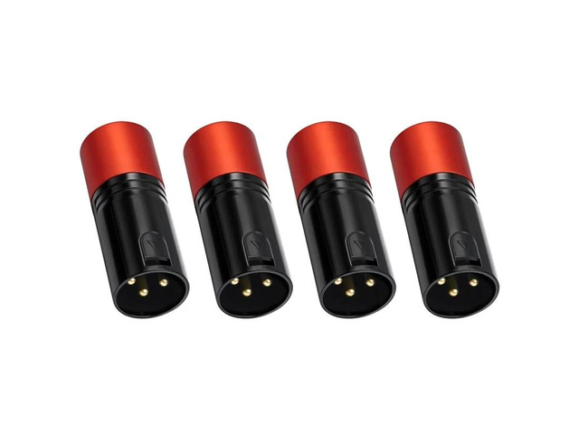 IDUD Low Profile XLR Connectors XLR Connector Gold-Plated For DIY Microphone Audio Cable