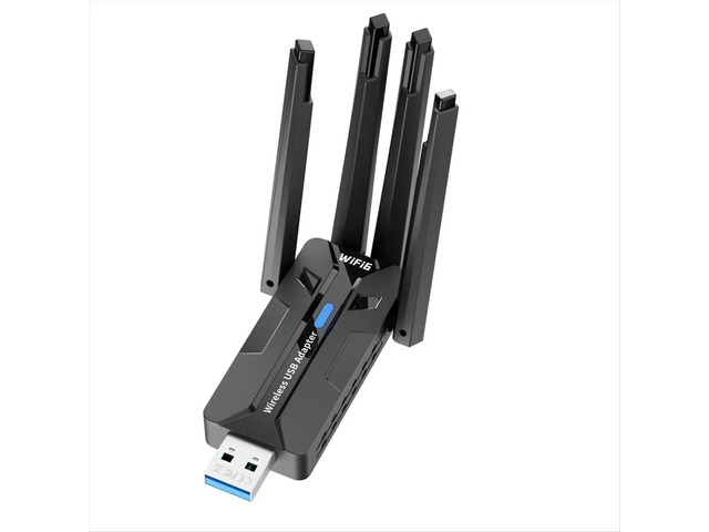 1800Mbps 6 Card Adapter USB3.0 AX1800 LAN Receiver 2.4GHz 5GHz Dual Band with 4 X Antennas
