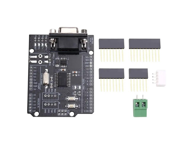 MCP2515 CAN Bus Shield Board Module SUB-D Connector Standard UART IIC SPI LED Indicator Controller CAN 4.8-5.2V