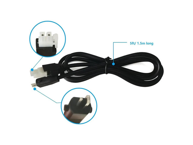 Adjustable Bed Base Input Power Cord Cable Prong Replacement Switching Power Supply Transformer Cable