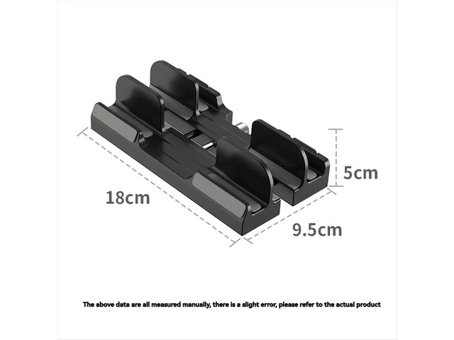 Adjustable Vertical Laptop Stand Holder - 3-Slot Padded Stand for 16Inch Laptops, Enhanced Stability Black