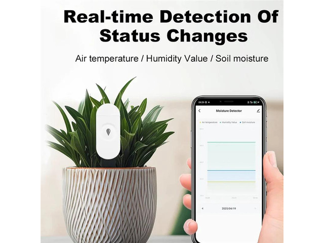 Zigbee Soil Moisture Sensor Garden Temperature Humidity Tester Automation Irrigation Detector For Home Assistant Z2M-AAAE