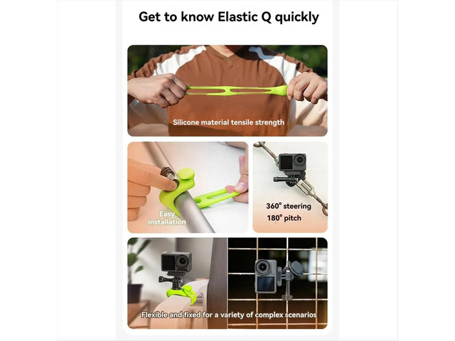 Adjustable Mini Bracket for 13 12 11 10 9 8 MAX Action 5 4 3 X4 X3 Flexible Mount Orange