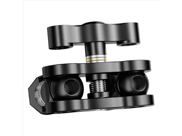 TM-5 Articulating Magic Arm with Dual Ball Head for Tripod Phone Clip 1/4inch for LED Light LCD Monitor Microphone