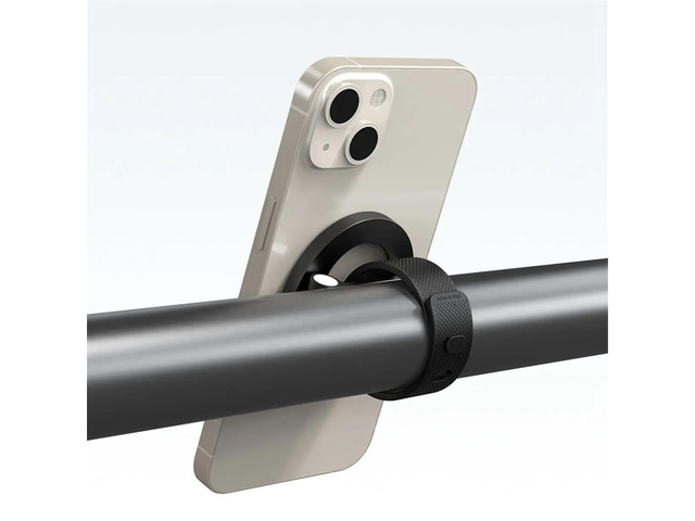 Magnetic Phone Holder Stand with Silicone Strap Strong Magnets for Pram Golf Cart Universal for Smartphone