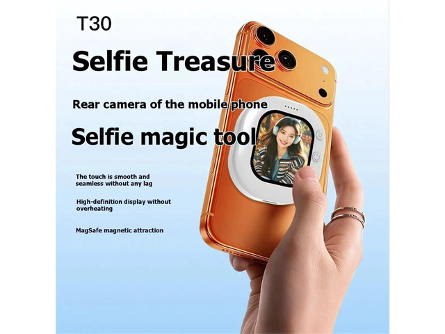 Mini Mobile Phone Rear Camera Selfie Video Camera Magnetic Phone Screen Projector for Vlog Live Selfie Screen