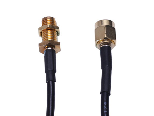 10M Black RP-SMA Male to Female Antenna Connector Extension Cable