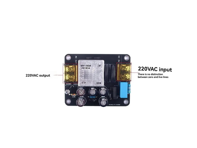 Power Supply Soft Circuit Board High-Power 2400W 100A AC150-280V High Current Relay for Class A Amplifiers
