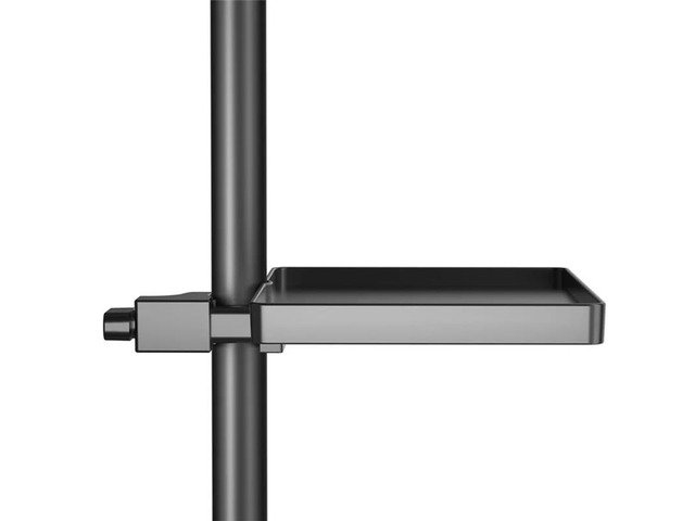 781E Adjustable Universal Microphone Stand Tray - Clamp-On Sound Card Shelf For Audio Engineers, Holder B