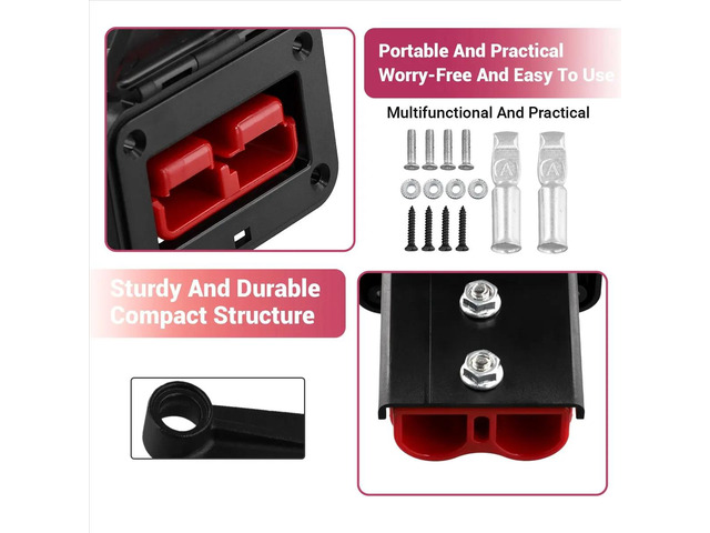 Plug Holder for Plugs 175A Panel Base with Dust Cover High Current Connector Fixing Bracket