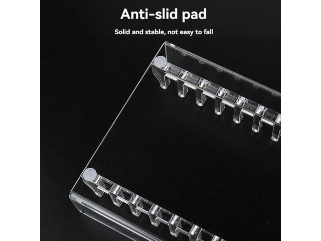 CD Storage Holder Desktop Stand, Acrylic CD Organizer Stand CD Display Rack, CD Storage Rack Up to 12 Standard CD Cases