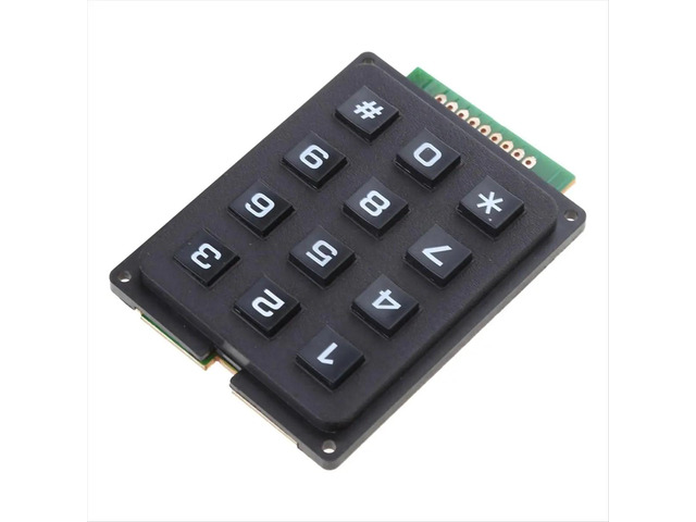 3 Pcs Keyboard Modules 12 Key 4x3 Matrixes Array Keyboard Lndustrial Keyboard with Industry Scanning