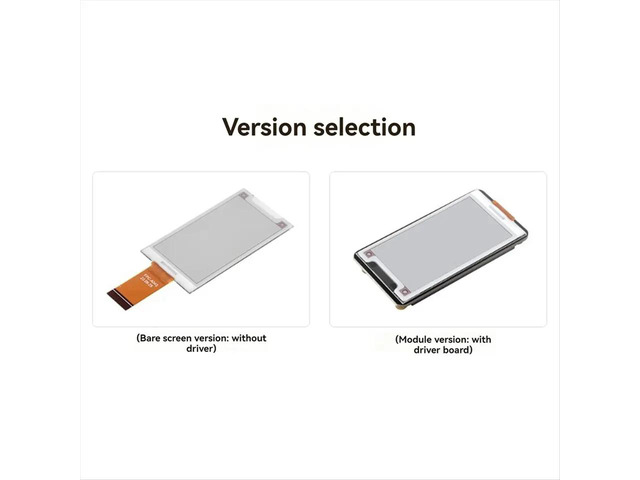 2.15-Inch E-Paper Electronic Module 296x160 Pixels SPI Communication HAT+ Standard for,B
