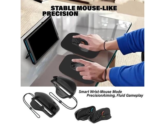 For Switch 2 Gaming Mouse Grip - Ergonomic Controller Accessory to Reduce Fatigue During Extended Gameplay