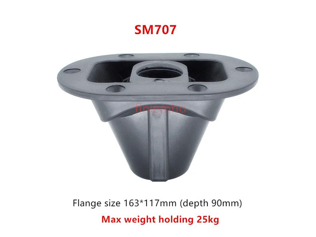 1PC DJ Speaker Mounting Flange Vertical Angle Adjusted Plastic For Tripod Stand Subwoofer Home Theater Professional Audio Mixer