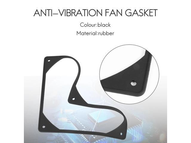 10Pcs 140mm Anti-Vibration Silicon Fan Gasket Noise Reducing Gasket Pad for PC Computer Case Fan