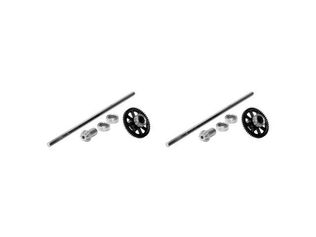 2X Metal Main Drive Shaft With Bearing Set QZJ04 For Q901 Q902 Q903 9130 9136 9137 1/16 RC Car Spare Parts-AAAE
