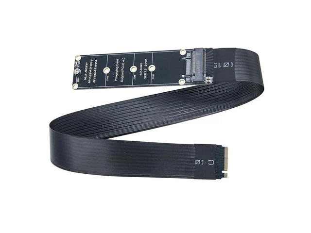 M.2 M-Key NVMe/NGFF Extension Cable PCIe 4.0 64Gbps Lossless Ultra-High-Speed Transmission for 2230/2242/2260/2280 SSD A