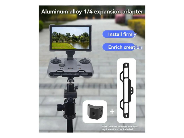 Aluminum Alloy Hook Extension Base For Mavic 4 Pro Remote Control With 1/4 Screw Adapter For RC PRO 2 Transmitter