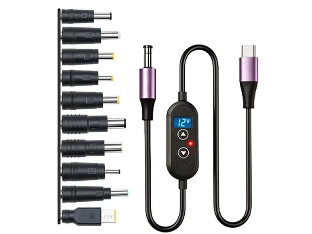 PD Decoy Data Cable Adapter Type C Boost Cable 140W Power Booster Cable With 10 Connectors For Voltages 5V/9V/12V/15V/20V/2