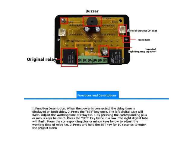 Microcomputer Digital Display Intelligent Timer ZFX-W1015 Adjustable Thermostat Temperature Controller 110-220V