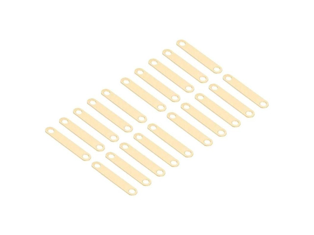 IDUD 20Pcs,Brass Flat Bus Bar Connectors Metal For 21700 Holders/Storage Brackets Inter-Group Connection Plates