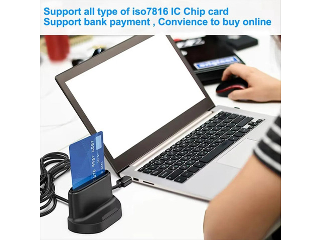 USB Smart Card Reader ATM Tax Return IC Card ID Card ID Card Convenient ISO 7816 Card Reader