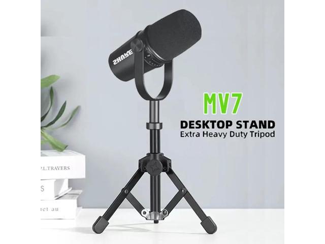 1PC Microphone Stand Metal Tripod Bracket For MV7 MV7X Professional Condenser Microphone Home Karaoke Studio Recording