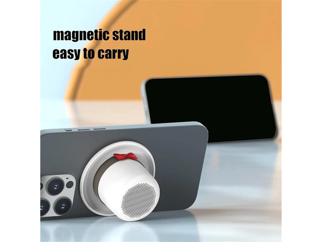 Small Speaker Top Hat Shape Music Player - Magnetic Personal Speaker with Phone Stand for Home Study Room Car