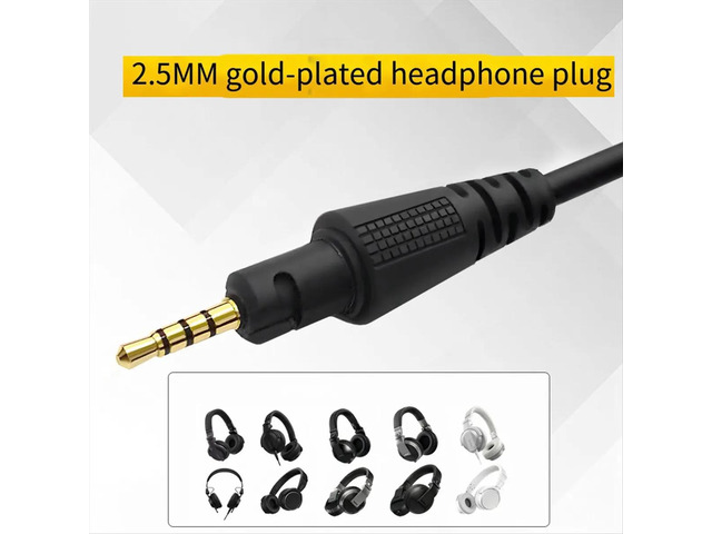 Replacement Headphone Spring Cable Extension Cord for HDJ-X5 HDJ-X7 HDJ-S7 HDJ-Cue1