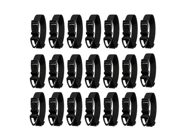For Garage Garden For Outdoor Extension Cord Holder Organizer, 18 Pack With Storage Straps& Triangle Clips