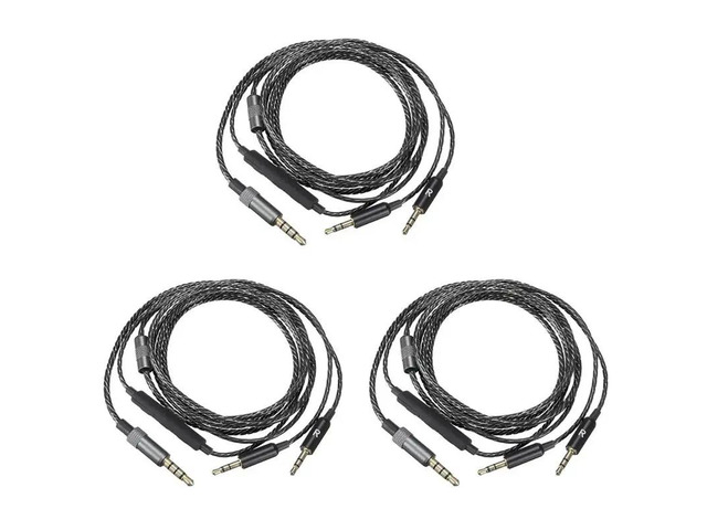 3X Replacement Mic Cable For Sol Republic Master Tracks Hd V8 V10 V12 X3 Headphones
