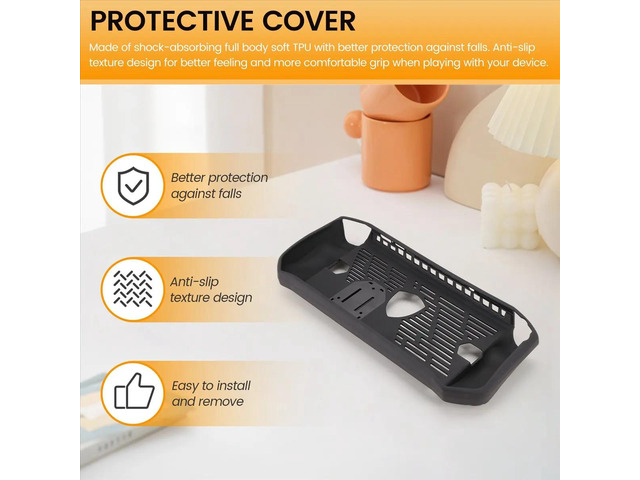 Case for Claw Handheld Console Soft TPU Protective Shell Shockproof Back Cover with Kickstand Game Accessories