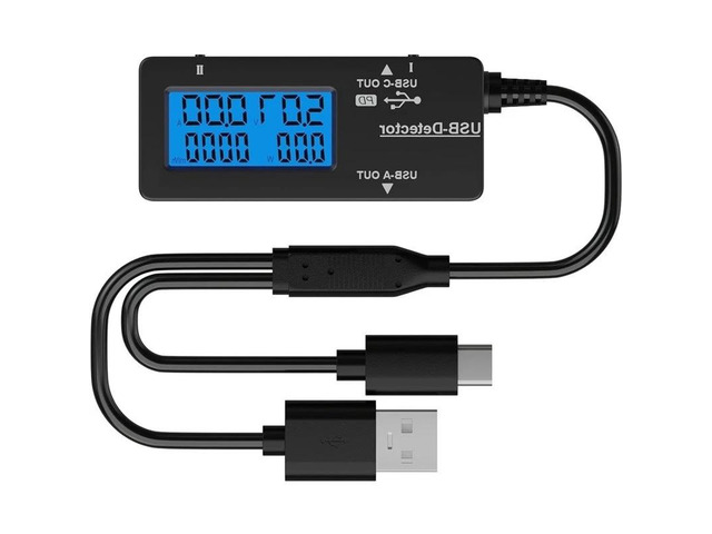 IDUD Capacity Tester Variable Backlight USB Tester Voltmeter Amp Power Internal Resistance Level Indicator