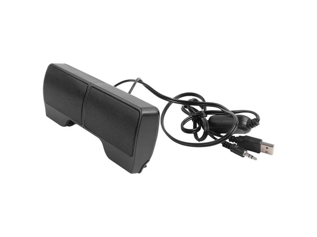 Mini USB Stereo Speakers Line Controller Soundbar for Laptop Mp3 Phone Music Player PC with Clip