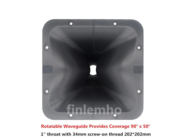 1PC DJ Speaker Tweeter Horn 1' Throat AC895 Waveguide 90° x 50° For Public Address Professional Audio Mixer Console Home Theater