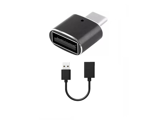 Mini Horizontal Plug CarPlay Box Android 2-in-1 Adapter for Car Connectivity, with Extension Cable + Adapter