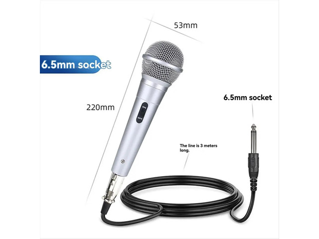 Microphone Handheld Professional Wired Dynamic Microphone Clear Voice Mic for Vocal Music Performance