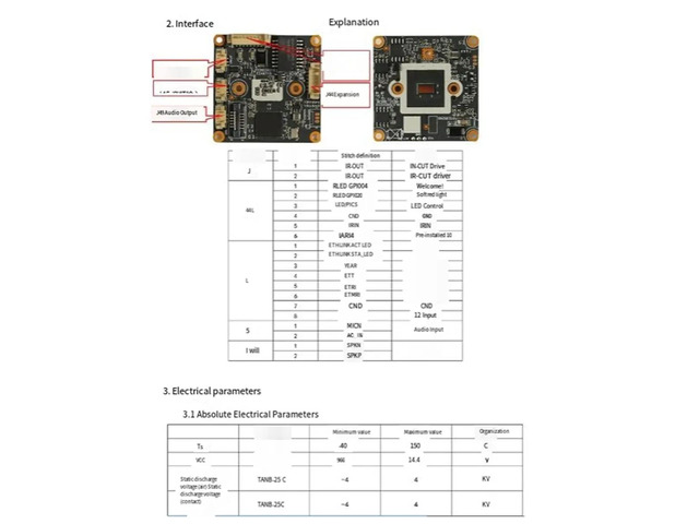3MP IP Camera Module for CCTV Network Video 265 Ai Face Motion Detection GK7201V200+2009 IP Camera Module