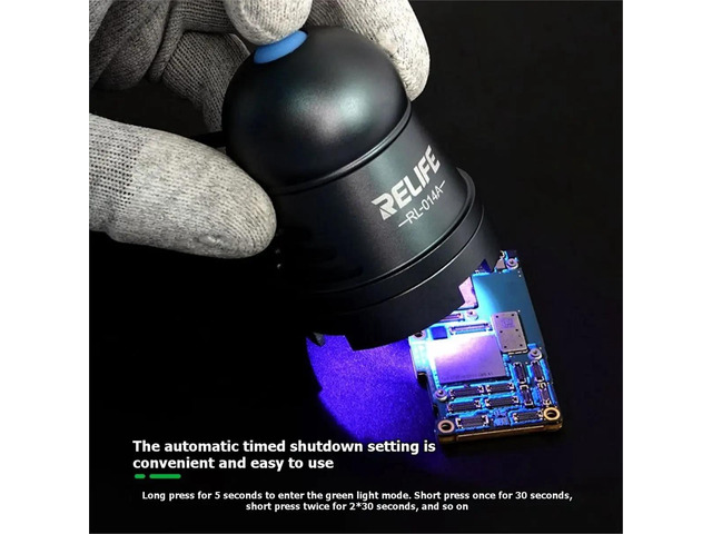RL-014A UV Curing Lights USB LED High Power T6 Curing Light Fast Adhesive Green Oil Phone Motherboard Repair Lamp