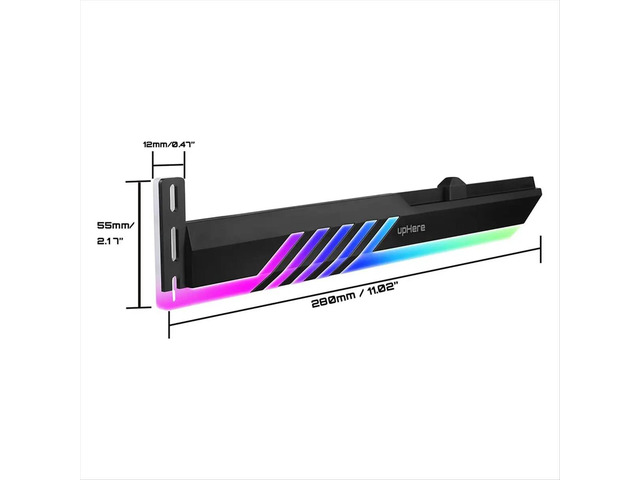 Addressable RGB Graphics Card GPU Brace Support Holder,Support Video Card Sag Holder RGB Graphics Card Bracket