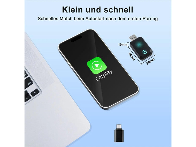 2-in-1 Carplay Auto Bluetooth Adapter Smart Box Car Intelligent Systems for Car with Wired CarPlay
