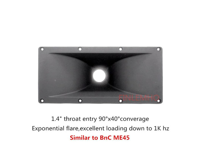 1PC DJ Speaker Tweeter Horn 1.4' Throat Waveguide 90° x 40° ME45 For Car HiFi Professional Audio Mixer Console Home Theater