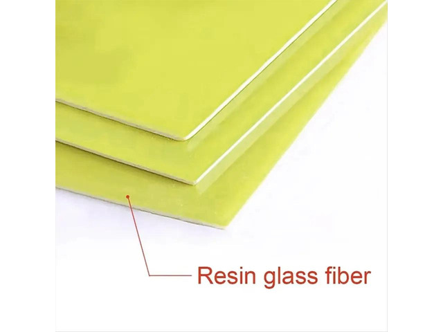 3pcs 3240 Yellow Epoxy Fiber Board for Lifepo4 Pack DIY Insulation Plate & Heat Shield 0.5x128x195mm