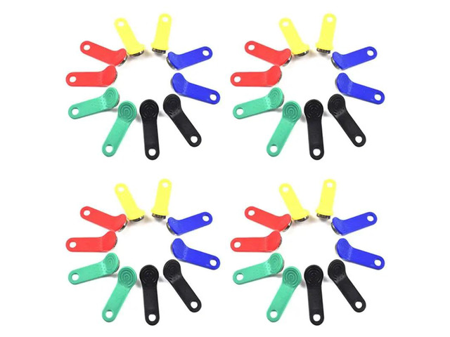 40Pcs/Lot Rewritable RFID Contact Memory Key RW1990 Ibutton For Copy Card Sauna Dallas Keys Cards